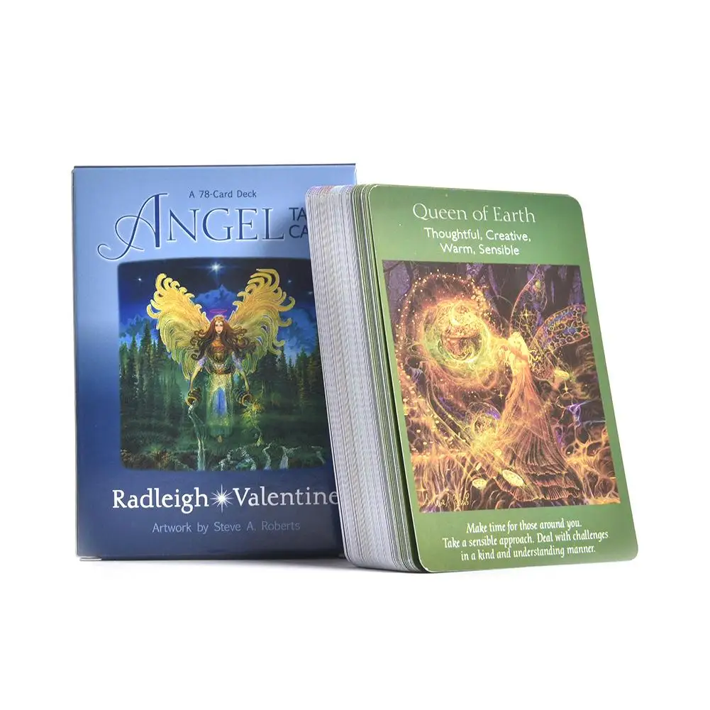 Angel Tarot Cards English Version Mysterious Divination Fate Personal Playing Cards Game Board Game
Angel Tarot Cards English Version Mysterious Divination Fate Personal Playing Cards Game Board Game