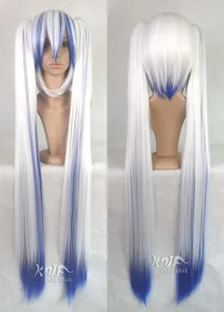 New arrival hat wigs Gradient Hatsune Miku Blue and White Mixed cos wigs free shipping
New arrival hat wigs Gradient Hatsune Miku Blue and White Mixed cos wigs free shipping