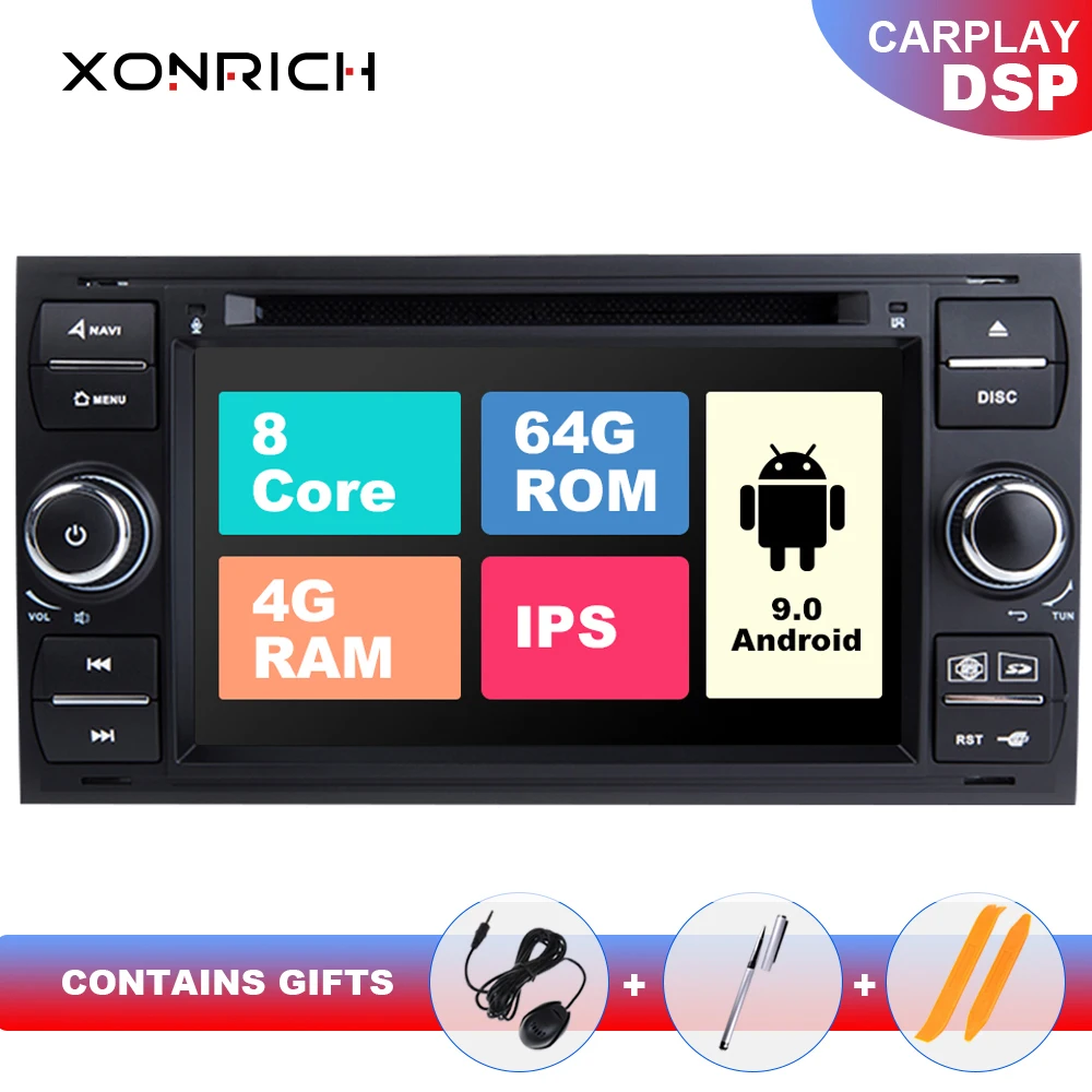 IPS DSP 8 Core2 din Android 9 Car Radio Multimedia For Ford Focus 2 3 mk2 Mondeo 4 Kuga Fiesta Transit Connect S-MAXC-MAX 4G 64G
IPS DSP 8 Core2 din Android 9 Car Radio Multimedia For Ford Focus 2 3 mk2 Mondeo 4 Kuga Fiesta Transit Connect S-MAXC-MAX 4G 64G