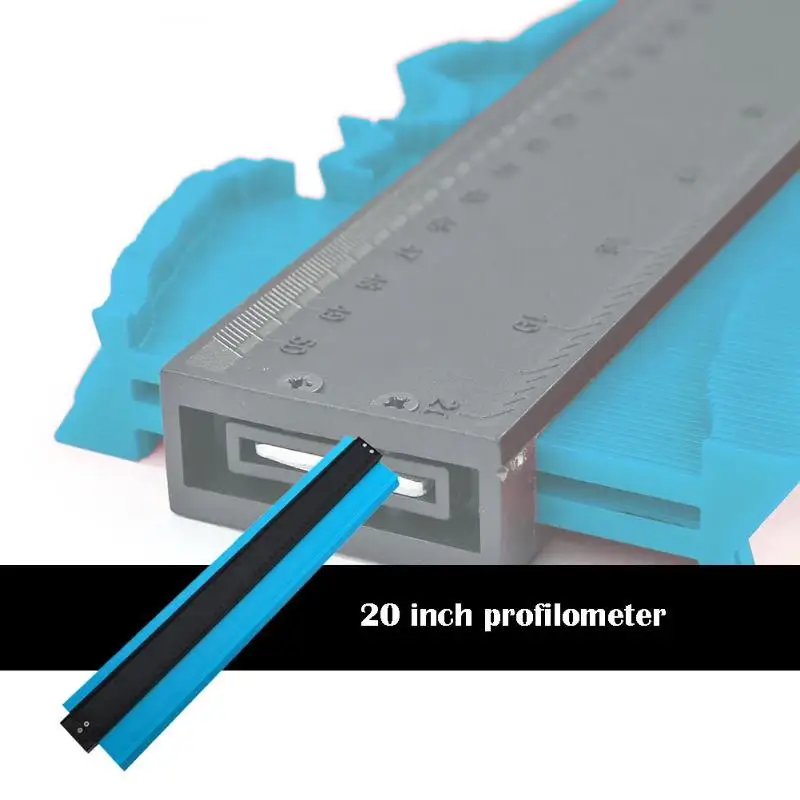20 inch Plastic Profile Copy Contour Gauge Standard Pipe Tile Wood Marking Tool Used to Measure the Shape of Irregular Objects
20 inch Plastic Profile Copy Contour Gauge Standard Pipe Tile Wood Marking Tool Used to Measure the Shape of Irregular Objects