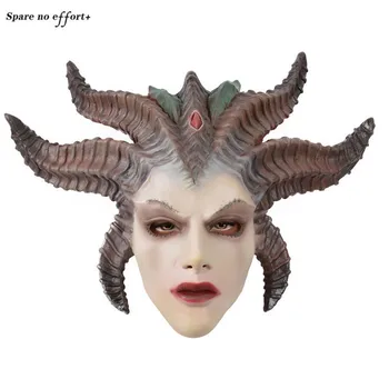 Diablo Halloween Mask Lilith Mask Hood Banshee Devil Matriarch Lilith Mask Fashion Genuine latex Adult Women's Halloween Costume
Diablo Halloween Mask Lilith Mask Hood Banshee Devil Matriarch Lilith Mask Fashion Genuine latex Adult Women's Halloween Costume