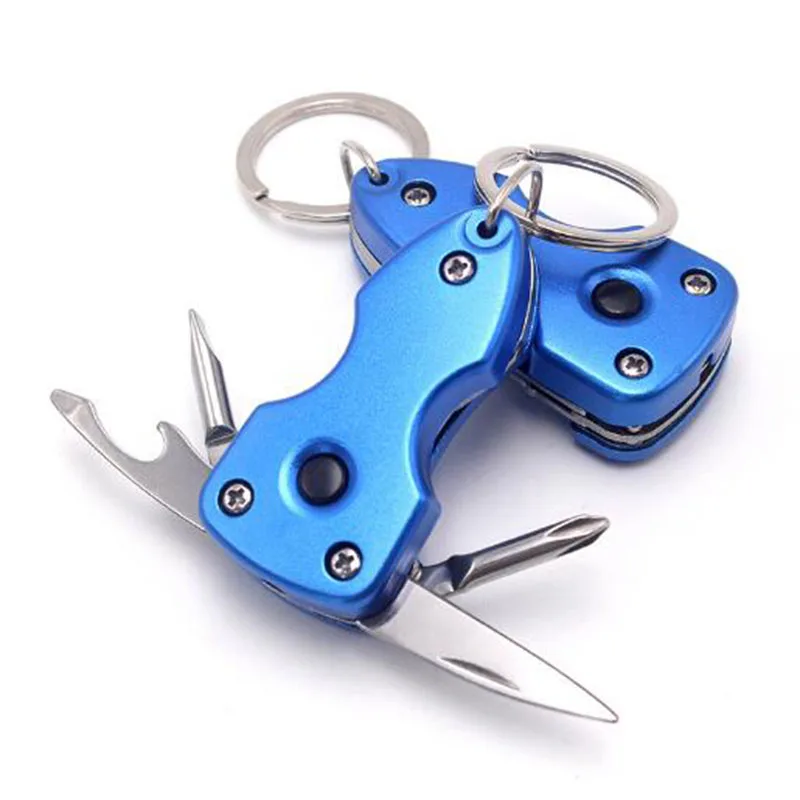Five in one Outdoor multifunctional portable folding screwdriver creative gift key chain with LED light EDC tool 
Five in one Outdoor multifunctional portable folding screwdriver creative gift key chain with LED light EDC tool