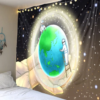 Astronaut space polyester printed tapestry background decoration cloth factory direct sales can be customized
Astronaut space polyester printed tapestry background decoration cloth factory direct sales can be customized