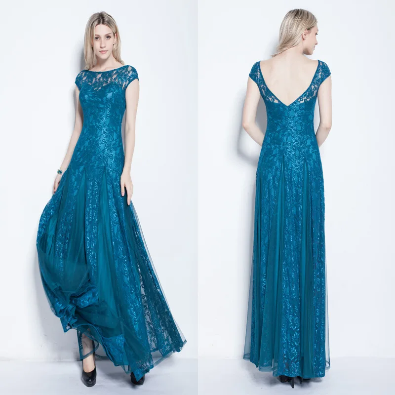 Banquet Evening Dress Summer New Products Lace Joint Gauze Fishtail Long Evening Gown Women's 
Banquet Evening Dress Summer New Products Lace Joint Gauze Fishtail Long Evening Gown Women's