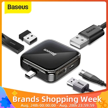 Baseus Type C USB 2.0 HUB 4 in 1 Multi USB HUB Adapter with Micro for PC Laptop Computer Expander Expander Splitter for MackBook
Baseus Type C USB 2.0 HUB 4 in 1 Multi USB HUB Adapter with Micro for PC Laptop Computer Expander Expander Splitter for MackBook
