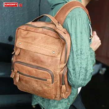 Hand-finished Suede Leather Men Backpack Computer Bag Male Leisure Travel Tour Backpacks Large Capacity Shoulder Bags Original
Hand-finished Suede Leather Men Backpack Computer Bag Male Leisure Travel Tour Backpacks Large Capacity Shoulder Bags Original