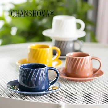 CHANSHOVA Modern style 150ml Ceramic coffee cup set tea cup set Milk mug Solid color Drinking Utensils China Porcelain H385
CHANSHOVA Modern style 150ml Ceramic coffee cup set tea cup set Milk mug Solid color Drinking Utensils China Porcelain H385