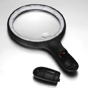 90mm /120mm/138mm Extra Large Lens Handheld Magnifier Illuminated Magnifying Glass with 10 12 LED Light Reading Magnifying Glass
90mm /120mm/138mm Extra Large Lens Handheld Magnifier Illuminated Magnifying Glass with 10 12 LED Light Reading Magnifying Glass