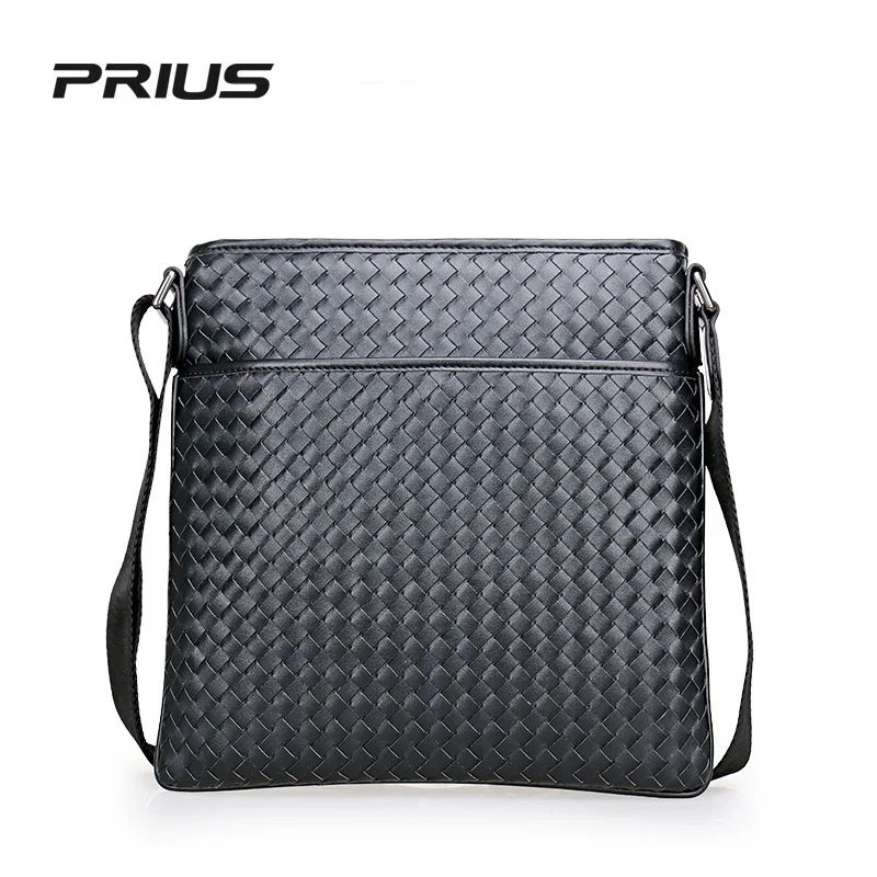 Prius Men's Bag New Style Weaving Cowhide Leather Single-shoulder Bag Men Verticle Shoulder Bag Fashion Casual Haversack
Prius Men's Bag New Style Weaving Cowhide Leather Single-shoulder Bag Men Verticle Shoulder Bag Fashion Casual Haversack