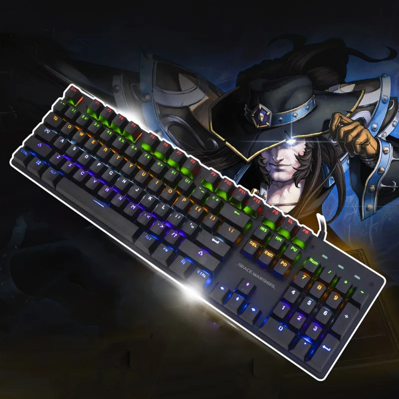 Ergonomic Design Mechanical Feeling Keyboard With Rainbow LED Backlit Non-Slip Spill-Resistant Gaming Keyboard For Home Office
Ergonomic Design Mechanical Feeling Keyboard With Rainbow LED Backlit Non-Slip Spill-Resistant Gaming Keyboard For Home Office