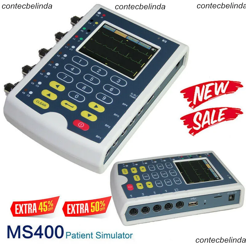 MS400 Touch Screen ECG Simulator Arrhythmia& Pacemaker,RESP TEMP IBP Patient Simulation CE FDA 2019 Newest
MS400 Touch Screen ECG Simulator Arrhythmia& Pacemaker,RESP TEMP IBP Patient Simulation CE FDA 2019 Newest