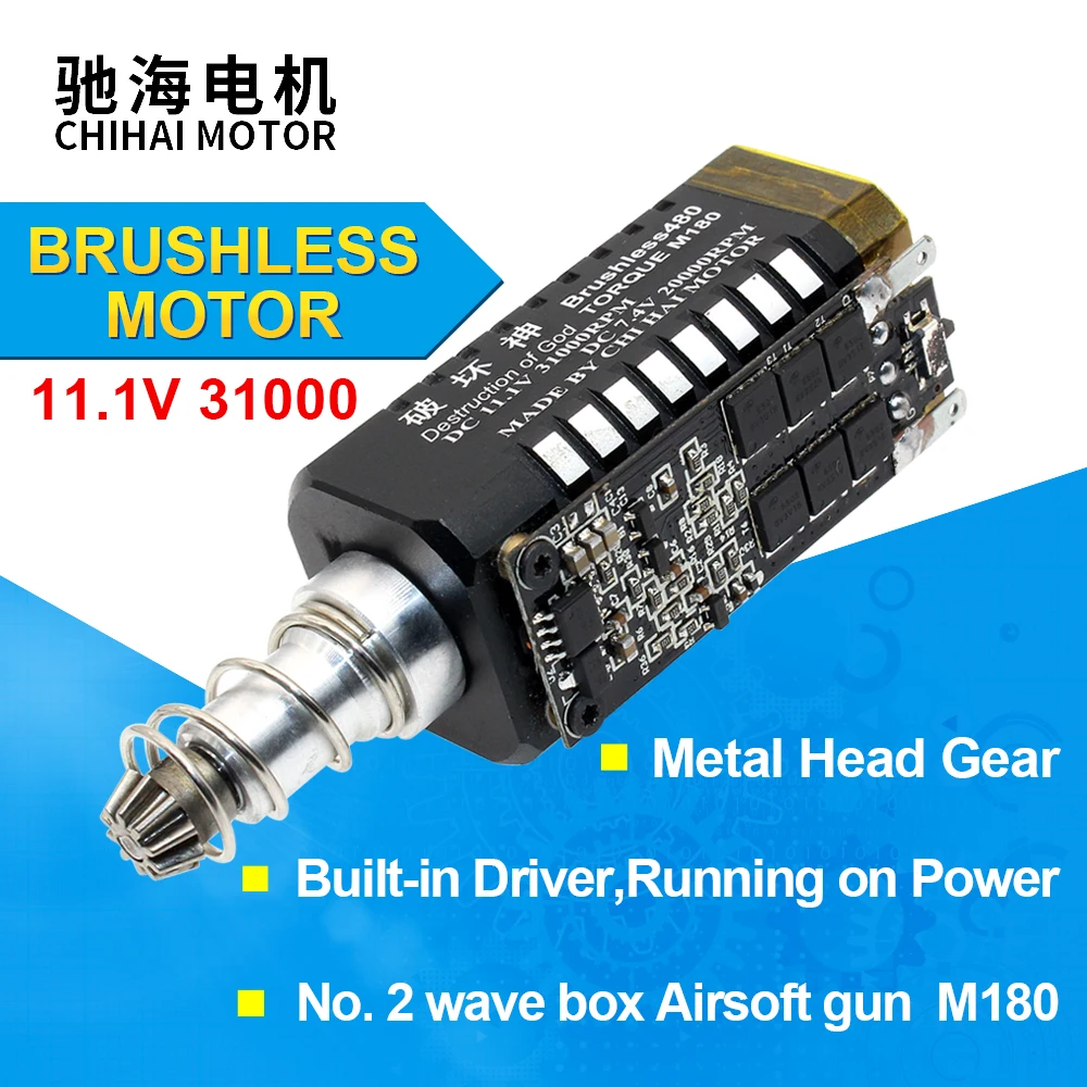 CHF-480 brushless motor Long-axis High speed DC11.1V 31000RPM M180 For Modification Upgrade Water Gel Blaster
CHF-480 brushless motor Long-axis High speed DC11.1V 31000RPM M180 For Modification Upgrade Water Gel Blaster
