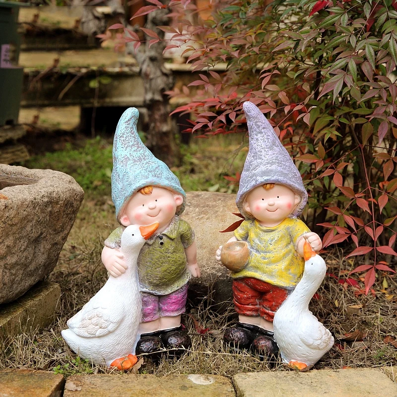 Pastoral Character Cute Doll Geese Couple Resin Ornaments Courtyard Villa Figurines Crafts Garden Balcony Accessories Decoration
Pastoral Character Cute Doll Geese Couple Resin Ornaments Courtyard Villa Figurines Crafts Garden Balcony Accessories Decoration