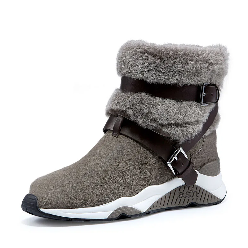 Snow Boots Women's Genuine Leather Winter plus Velvet New Style WOMEN'S Shoes 2019 Warm Cotton-padded Shoes Short Thick Women's 
Snow Boots Women's Genuine Leather Winter plus Velvet New Style WOMEN'S Shoes 2019 Warm Cotton-padded Shoes Short Thick Women's