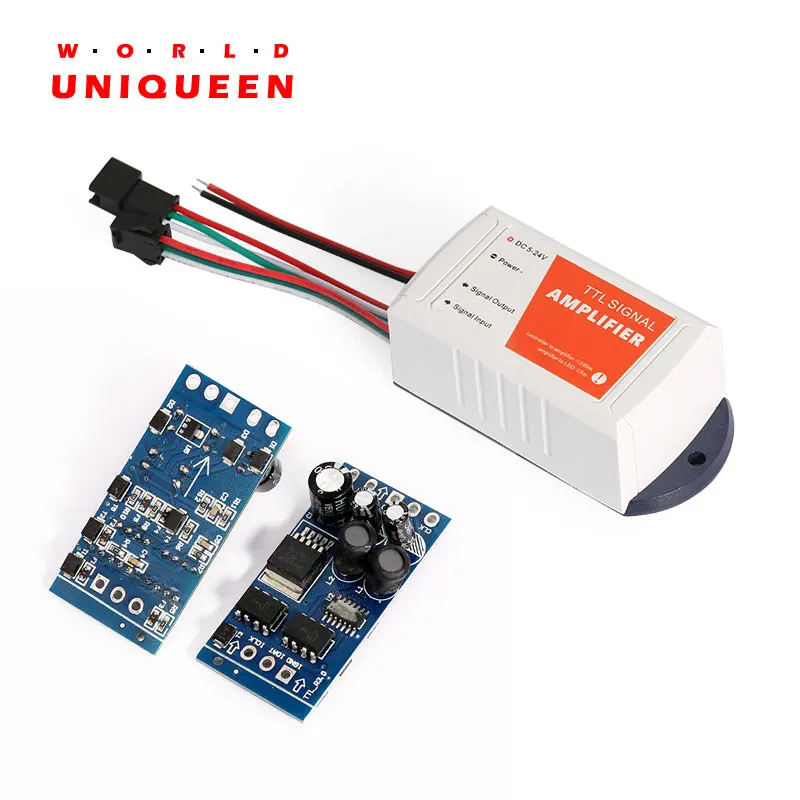 DC5-24V 1CH TTL signal amplifier, Pixel light show project signal enhancer, extend singal transmission distance to 200m max.
DC5-24V 1CH TTL signal amplifier, Pixel light show project signal enhancer, extend singal transmission distance to 200m max.