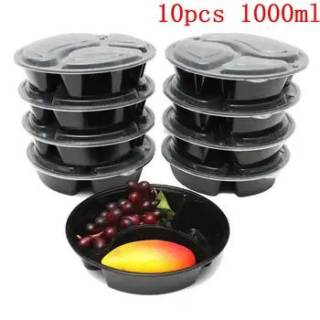 New 10 Pcs Microwavable Food Meal Storage Containers Reusable Lunch Boxes Bento Box Eco-friendly Picnic Storage Container 1000ml 
New 10 Pcs Microwavable Food Meal Storage Containers Reusable Lunch Boxes Bento Box Eco-friendly Picnic Storage Container 1000ml