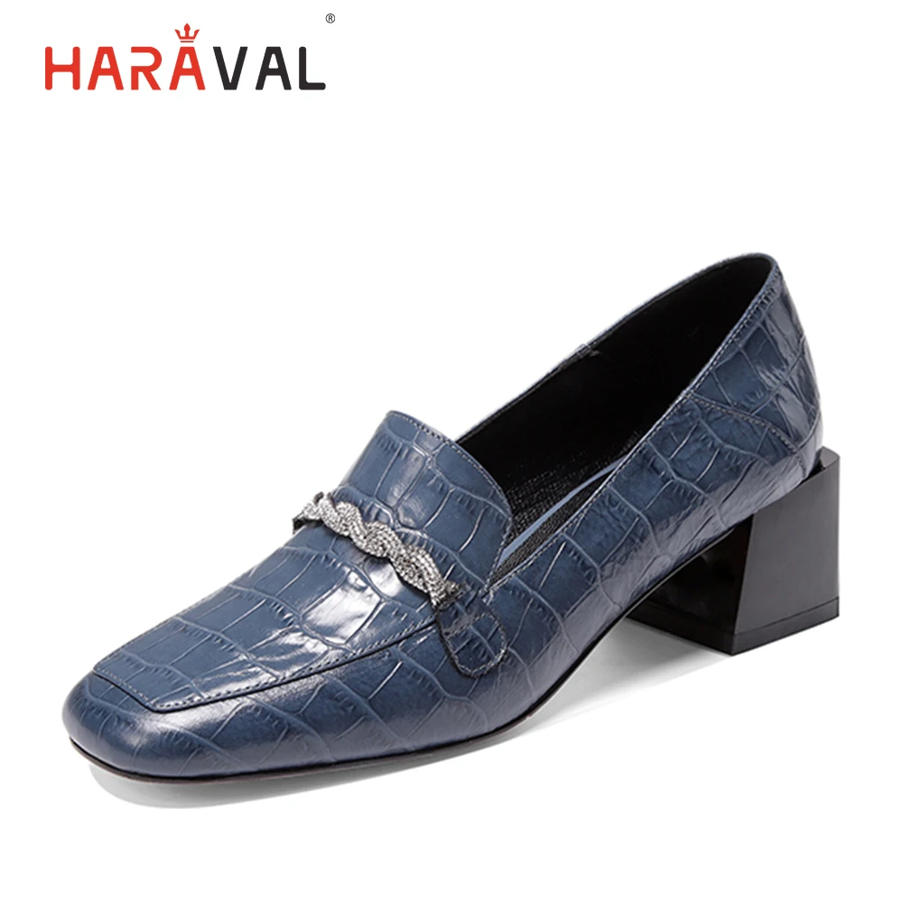 HARAVAL Spring and Autumn Women's thick with single shoes leather non-slip square head high heels fashion ladies dress shoesD113
HARAVAL Spring and Autumn Women's thick with single shoes leather non-slip square head high heels fashion ladies dress shoesD113