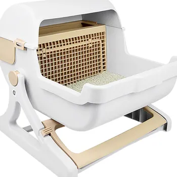 Cat Sand Pot Cat Toilet Semi-automatic Full Cat Sand Pot Medium-sized Closed Cat Sand Pot Pet Cat Toilet Cat Sand Box
Cat Sand Pot Cat Toilet Semi-automatic Full Cat Sand Pot Medium-sized Closed Cat Sand Pot Pet Cat Toilet Cat Sand Box