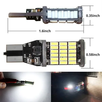 1 pair T15 LED Bulbs with Constant Current Driver Car Parking Lamps 4014 Chip 45 SMD 10-24V Output 3.1W fit 920 921 912 W16W
1 pair T15 LED Bulbs with Constant Current Driver Car Parking Lamps 4014 Chip 45 SMD 10-24V Output 3.1W fit 920 921 912 W16W