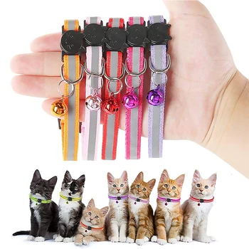 Practical Pet Cat Kitten Collar Neck Strap Adjustable Safety Reflective Ring Necklace Colorful Safety Buckle Collars
Practical Pet Cat Kitten Collar Neck Strap Adjustable Safety Reflective Ring Necklace Colorful Safety Buckle Collars
