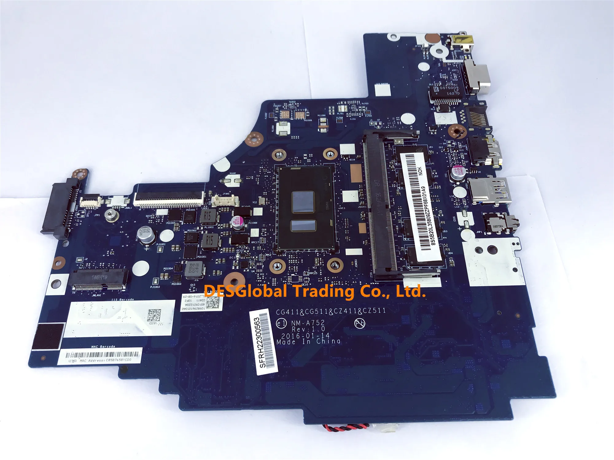 Original For Lenovo 310-14iski NM-A752 Laptop Motherboard with I3 CPU DDR4 Working Perfectly Fast Shipping
Original For Lenovo 310-14iski NM-A752 Laptop Motherboard with I3 CPU DDR4 Working Perfectly Fast Shipping