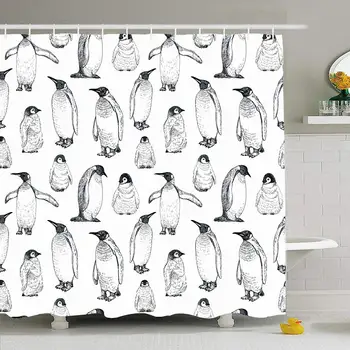 Shower Curtain Set with Hooks 72x72 Penguin Sketch Pattern Hand Drawn Ice Animals Wildlife Rpenguin Abstract Texture Textures
Shower Curtain Set with Hooks 72x72 Penguin Sketch Pattern Hand Drawn Ice Animals Wildlife Rpenguin Abstract Texture Textures
