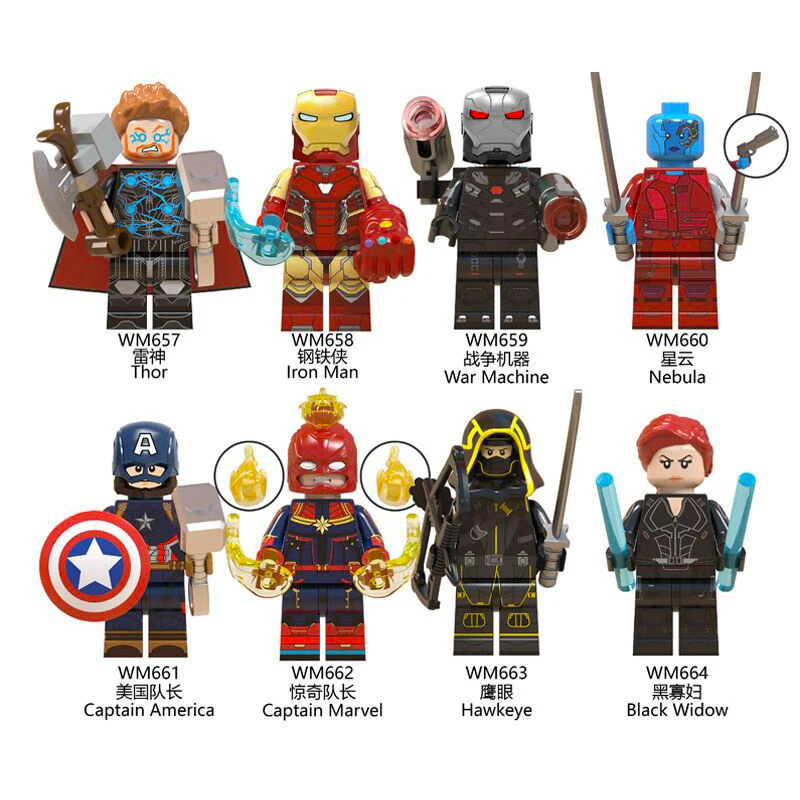 Compatible with Legoinglys Super Heroes Marvel Avengers Endgame Iron Man Thanos Thor War Machine Spiderman Building Blocks Toys
Compatible with Legoinglys Super Heroes Marvel Avengers Endgame Iron Man Thanos Thor War Machine Spiderman Building Blocks Toys