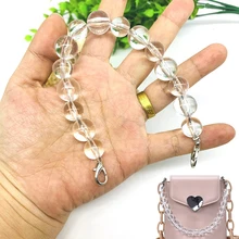 Diy Transparent Bag Chain Acrylic Chain Transparent Bead Chain Bag Accessories Short Chain 2021 New Fashion Bag Accessories. 
Diy Transparent Bag Chain Acrylic Chain Transparent Bead Chain Bag Accessories Short Chain 2021 New Fashion Bag Accessories.