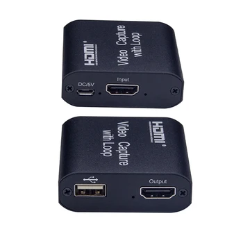 4K HDMI Video Capture Device HDMI to USB2.0 Video Capture Card 1080P Dongle Game Record Live Streaming Broadcast Local Loop Out
4K HDMI Video Capture Device HDMI to USB2.0 Video Capture Card 1080P Dongle Game Record Live Streaming Broadcast Local Loop Out