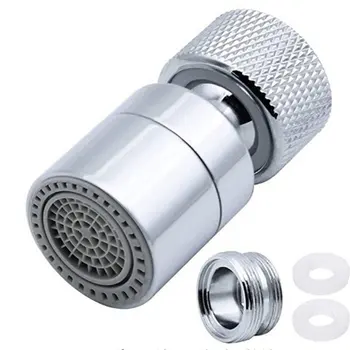 360 gegree Swivel Tap Water Saving Faucet Brass Adjustable 2 Modes Kitchen Bathroom Faucet Bubbler Filter with Nozzle Adapter
360 gegree Swivel Tap Water Saving Faucet Brass Adjustable 2 Modes Kitchen Bathroom Faucet Bubbler Filter with Nozzle Adapter