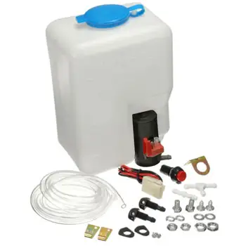 12V Universal Car Windshield Washer Reservoir Pump Bottle Kit Jet Button Switch
12V Universal Car Windshield Washer Reservoir Pump Bottle Kit Jet Button Switch