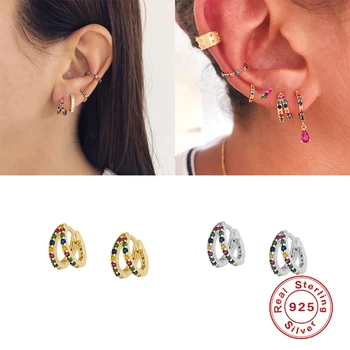MARY Hot Sale 925 Sterling Silver Hoop Earrings For Women Colorful Earrings Pendientes Birthday Present brinco Exquisite Jewelry
MARY Hot Sale 925 Sterling Silver Hoop Earrings For Women Colorful Earrings Pendientes Birthday Present brinco Exquisite Jewelry