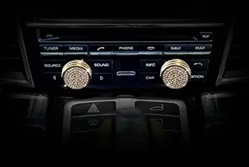 2 Piece Shining Golden Multimedia Control Buttons Cap Set for 2013-2015 991 911
2 Piece Shining Golden Multimedia Control Buttons Cap Set for 2013-2015 991 911