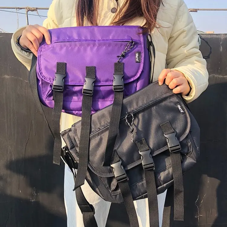 Japanese-style INS Dark of Workwear-Style Street Fashion Function Multi-Buckle Men And Women Versatile Shoulder Bag Fixed Gear L
Japanese-style INS Dark of Workwear-Style Street Fashion Function Multi-Buckle Men And Women Versatile Shoulder Bag Fixed Gear L