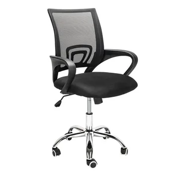 Mesh Back Gas Lift Adjustable Office Swivel Chair Black With Smooth wheels computer chair for Office 
Mesh Back Gas Lift Adjustable Office Swivel Chair Black With Smooth wheels computer chair for Office