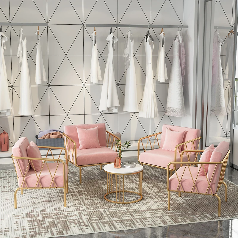 Nordic ins simple wrought iron loft sofa net red living room coffee shop clothing store rest double lazy sofa Nordic ins simple wrought iron loft sofa net red living room coffee shop clothing store rest double lazy sofa