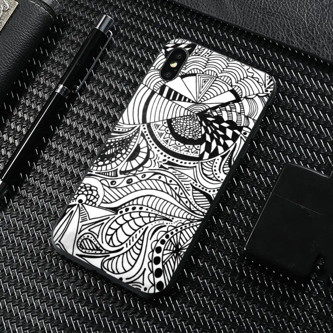 Силиконовый чехол для Xiaomi Mi A1 A2 A3 5X 6X 8 9 9t Lite SE Pro Max Mix 1 2 3 2S Ловец снов белый черный с