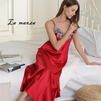 Plus Size Women Sleepwear 2020 Sexy Sleepwear Elegant Lace Long Womens Nightgown Sleepwear
Plus Size Women Sleepwear 2020 Sexy Sleepwear Elegant Lace Long Womens Nightgown Sleepwear