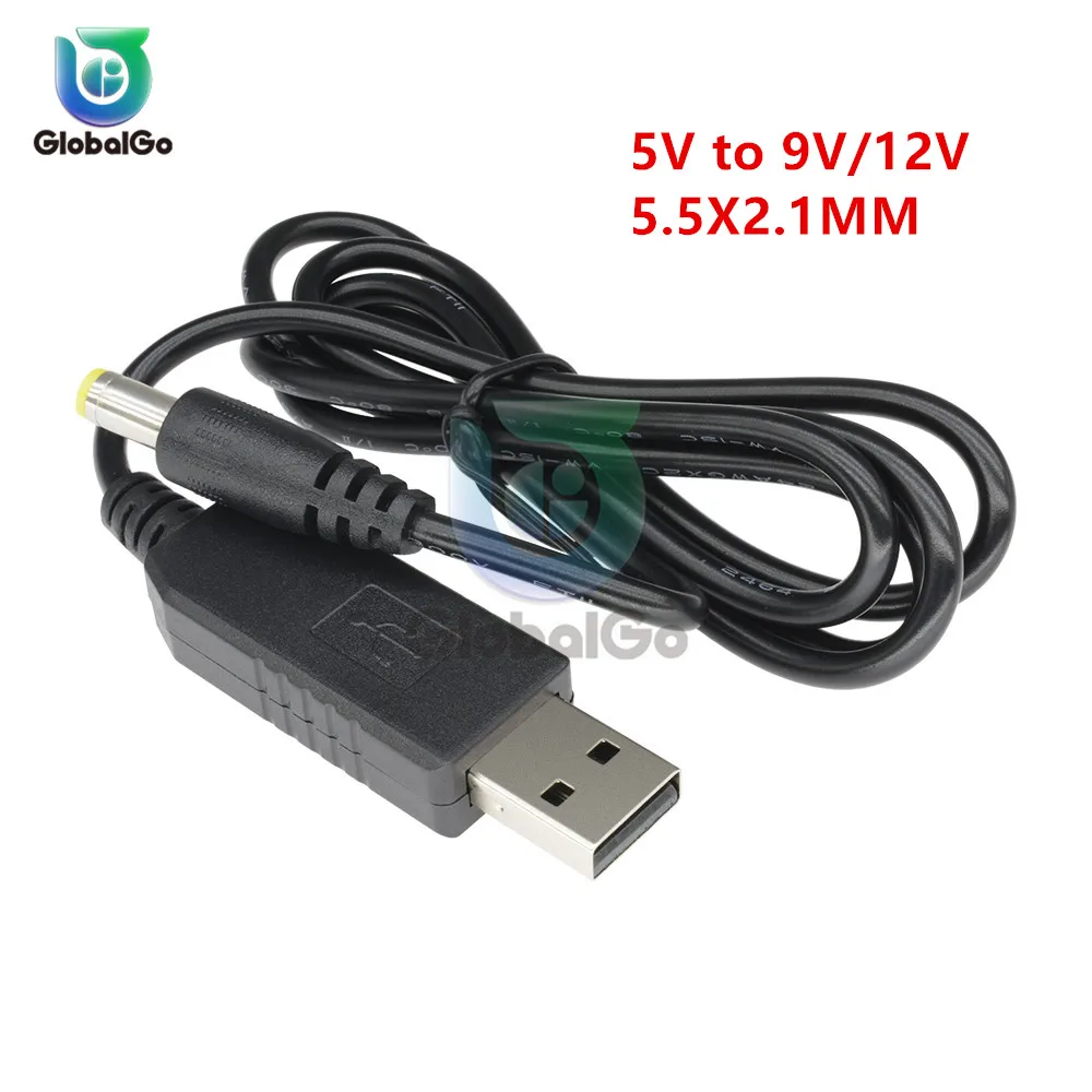 USB Power Boost Line DC 5V to DC 5V / 9V / 12V Power Supply Step UP Module USB Converter Adapter Cable 5.5X2.1MM DC Jack Plug
USB Power Boost Line DC 5V to DC 5V / 9V / 12V Power Supply Step UP Module USB Converter Adapter Cable 5.5X2.1MM DC Jack Plug