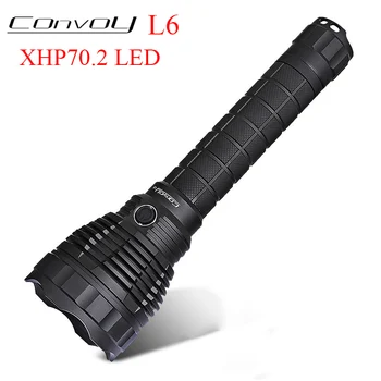 Convoy L6 Cree XHP70.2 LED Flashlight Hunting Linterna LED Police Torch Flash Light Lanterna 26650 Work Light Searching Lamp
Convoy L6 Cree XHP70.2 LED Flashlight Hunting Linterna LED Police Torch Flash Light Lanterna 26650 Work Light Searching Lamp
