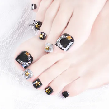 Toenail Patch 24 PCs Black Background Small Drill Crescent Trend Students shao nv kuan 2020 Spring and Summer Burst Online Celeb
Toenail Patch 24 PCs Black Background Small Drill Crescent Trend Students shao nv kuan 2020 Spring and Summer Burst Online Celeb