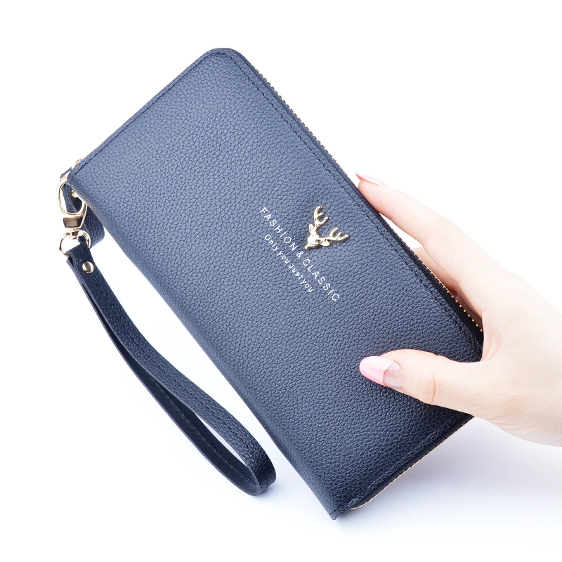 Women's Long Leather Wallet Long Wallet New Zip Fashion Korean Student Large Capacity Litchi Pattern Clutch
Women's Long Leather Wallet Long Wallet New Zip Fashion Korean Student Large Capacity Litchi Pattern Clutch