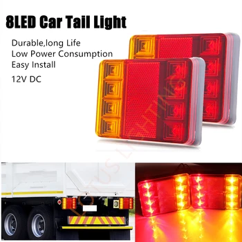 2Pcs Waterproof Car 8 LED Tail Light Rear Lamps освещение прицепа Boat Trailer 12V DC Rear Parts For Trailer Truck Car Light 
2Pcs Waterproof Car 8 LED Tail Light Rear Lamps освещение прицепа Boat Trailer 12V DC Rear Parts For Trailer Truck Car Light