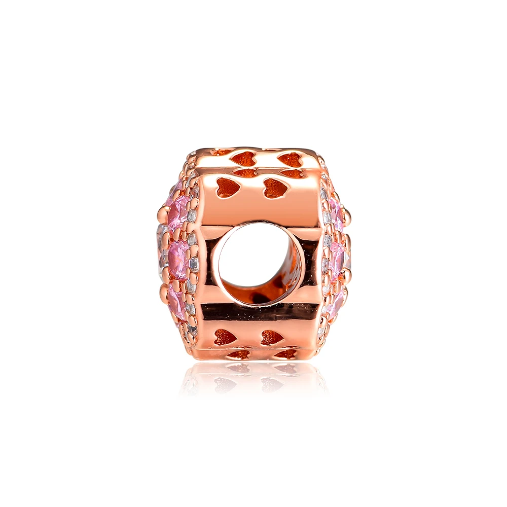 FANDOLA-925-Sterling-Silver-Rose-Pink-Sparkling-Flower-Charm-Fits-Pandora-Bracelets-Beads-for-Jewelry-Making (2)