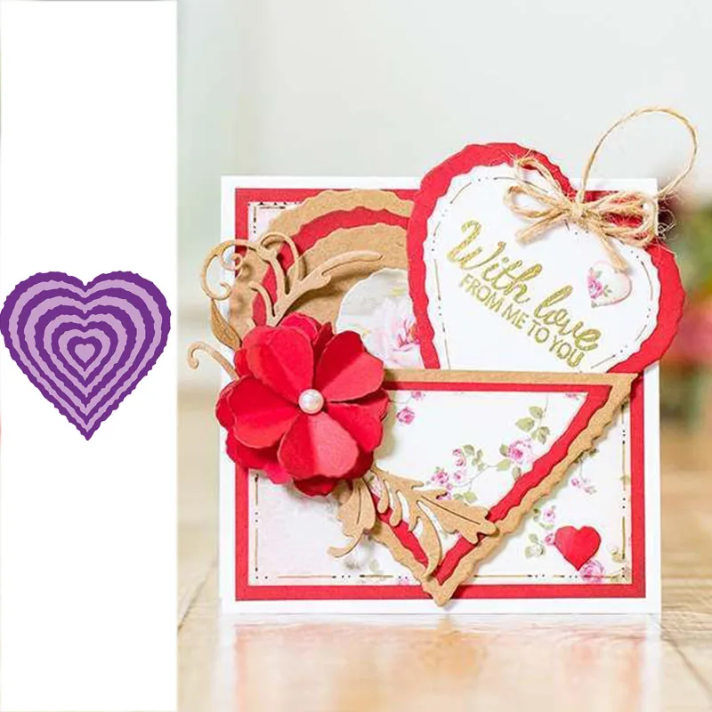 Heart Shape Metal Cutting Die Stencils for DIY Scrapbooking album Decorative Paper Cards Photo Making Crafts Embossing
Heart Shape Metal Cutting Die Stencils for DIY Scrapbooking album Decorative Paper Cards Photo Making Crafts Embossing