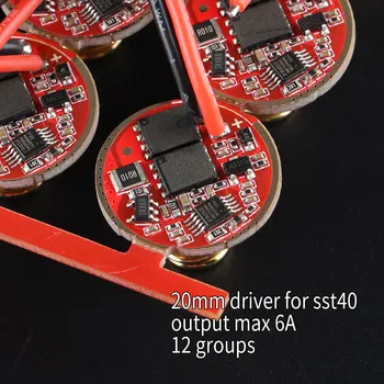 20mm Driver for SST40 ,12groups , max current output 6000mA, Temperature protection management inside
20mm Driver for SST40 ,12groups , max current output 6000mA, Temperature protection management inside