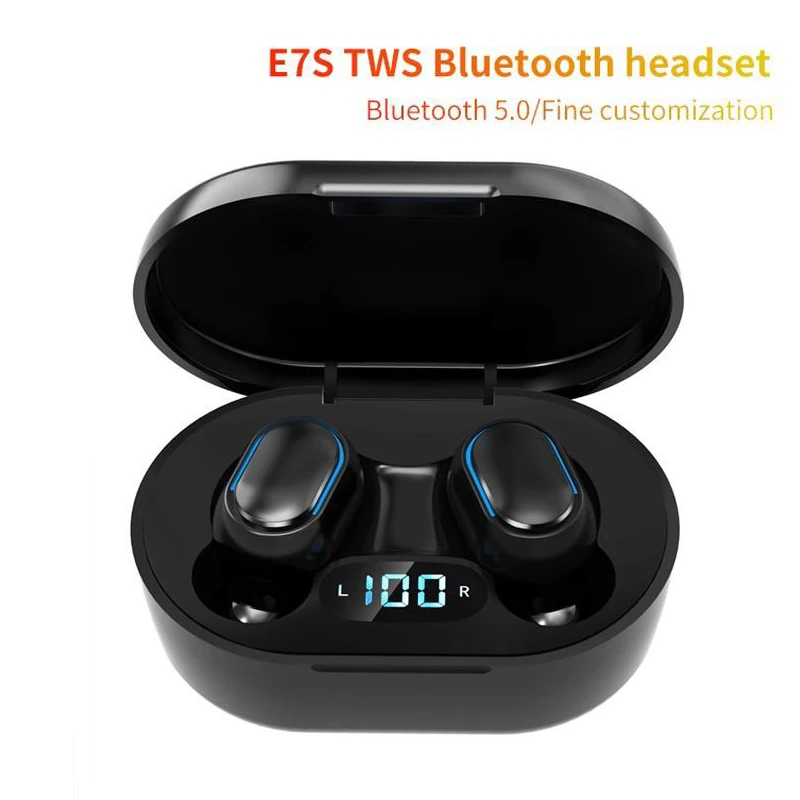 E7S Bluetooth5.0 Earphones Wireless Stereo In-ear Earphone Earbuds IPX7 Waterproof Sport Headset Led Power Display For All Phone
E7S Bluetooth5.0 Earphones Wireless Stereo In-ear Earphone Earbuds IPX7 Waterproof Sport Headset Led Power Display For All Phone