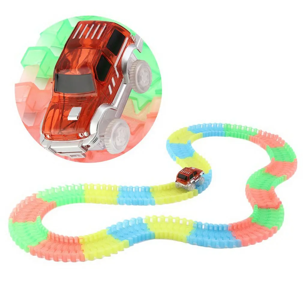 Creative 165 Pieces Of Tracks Glow In The Dark Led Light Up Race Car Bend Flex Wonderful Gift For Kids Children
Creative 165 Pieces Of Tracks Glow In The Dark Led Light Up Race Car Bend Flex Wonderful Gift For Kids Children