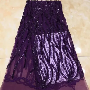 purple African Lace Fabric 2020 sequins Embroidered Nigerian Laces Fabric High Quality French Tulle Lace Fabric For Women Dress
purple African Lace Fabric 2020 sequins Embroidered Nigerian Laces Fabric High Quality French Tulle Lace Fabric For Women Dress