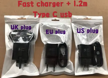 DHL 100sets/lot 5V 2A US/EU/UK Plug Fast Charging Travel adapter Wall Fast Charger + 1.2M Type C Usb Data Cable with opp bag
DHL 100sets/lot 5V 2A US/EU/UK Plug Fast Charging Travel adapter Wall Fast Charger + 1.2M Type C Usb Data Cable with opp bag